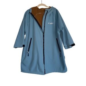 Hiturbo Warm Kids Swim Parka Waterproof‎ Changing Robe Oversize Hooded Surf